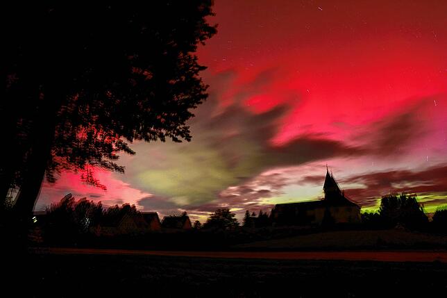 Bild 8: Polarlichter über Bodensee und Schwarzwald: Die besten Bilder!