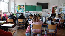 Der neue Kompetenztest Kompass 4 hat, wie auch hier im Bild an der Singener Waldeckschule, besonders Defizite im Bereich Mathematik ...