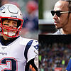 Tom Brady (links), Lewis Hamilton (oben) und Lionel Messi. Bilder: dpa / SK-Collage