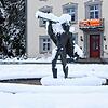 Der Trompeter von Säckingen trägt eine üppige Schneehaube.