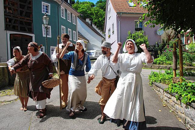 Bliebt waren die Schauspielführungen durch das Städtle