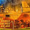 Die mobile Brandübungsanlage steht auf dem Hof der Feuerwehr in Schwenningen. Der nach außen dringende Rauch, der künstlich erzeugter ...