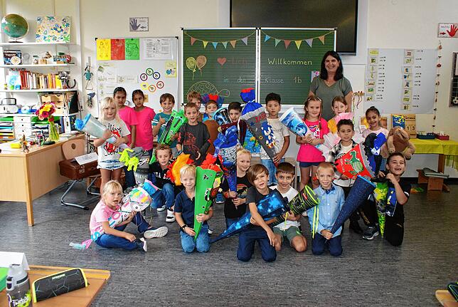 Insgesamt 22 Kinder sind in die Klasse 1b der Außenstelle der Zelgschule in Öflingen eingeschult worden.