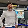 Tomislav Lang, Gründer des Start-ups FlyV, am Bodensee-Airport in Friedrichshafen.