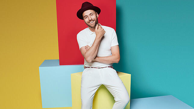 Farbenfroh zeigt sich Max Mutzke auf seinem neuen Album "Colors", das er am 29. April in der Stadthalle Waldshut präsentiert.