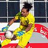 Heimste nach dem Spiel in Stuttgart ein Sonderlob ein: FC 08 Villingens Torhüter Andrea Hoxha. Bild: direvi