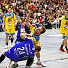 Michel Stotz (am Ball) und seine Konstanzer Mitspieler freuen sich auf das erneute Duell mit dem VfL Gummersbach.