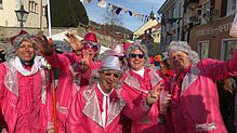 Bild : So schön war die Hoorige Mess&lsquo; in Tiengen: Wir haben die größte Straßenfasnacht der Region in Bildern und Videos festgehalten