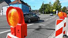 Warnbaken stehen zumindest schon an der Friedenslinde-Kreuzung: Die Hohenkrähenstraße &ndash; hier im Hintergrund zu sehen &ndash; wird ...