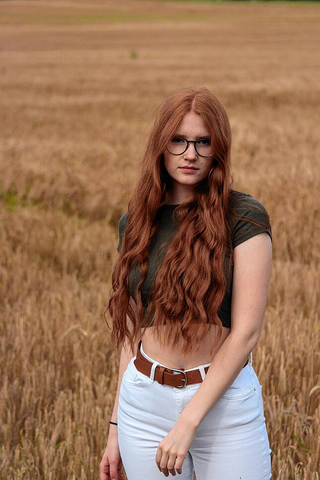 Judith Marks von ihrer Schwester fotografiert.