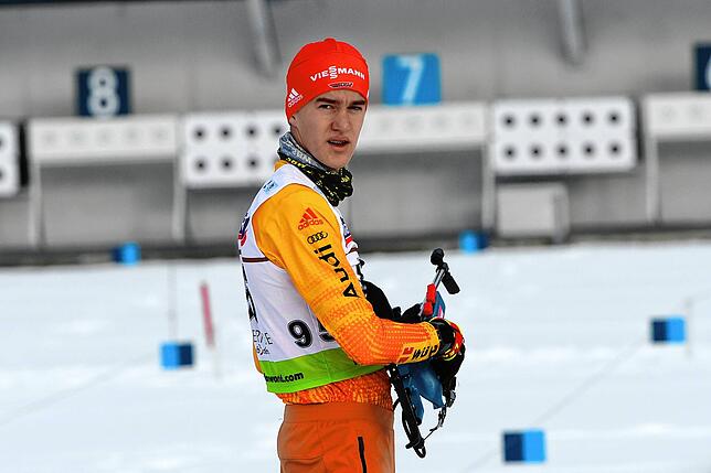 Fabian Kaskel, Biathlet aus Bad Säckingen: „Die Strecken sind relativ hoch gelegen – auf 1700 Metern. Da merkt man schon, ...