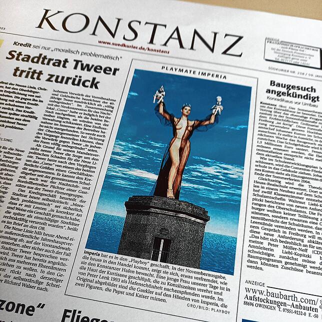 Am 15. Oktober 2003 sah die erste Seite des Konstanzer Lokalteils so aus.
