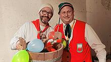 Tobias Fritz, Zunftmeister der Bürger- und Narrenzunft Tiengen, hatte beim Düengemer Obed einen Auftritt als Geltentrommler. Zum Dank ...