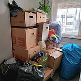 In der Singener Wohnung von Anastasia Buchorn sammeln sich Spenden für die Ukraine.