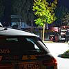 Die Kriminalpolizei sichert am Abend des 3. September Spuren auf dem Parkplatz des Aldi. Dort hatte es zuvor eine blutige ...