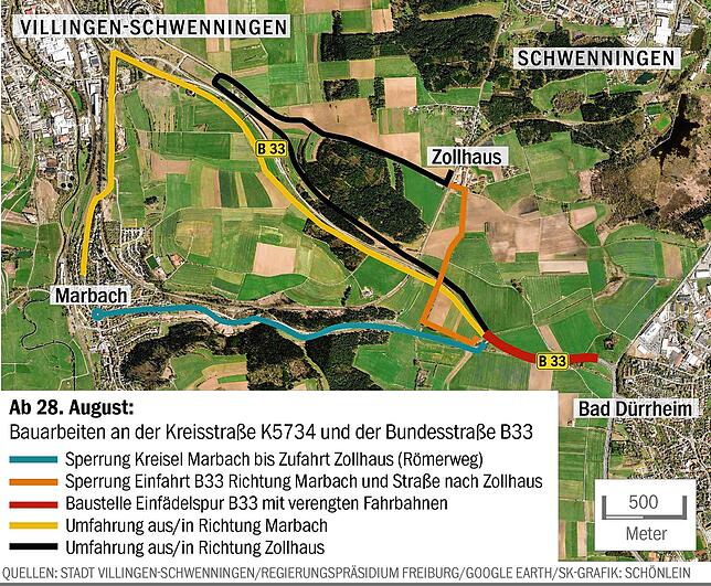 Bild 1: B33-Baustelle: Wann es wirklich los geht