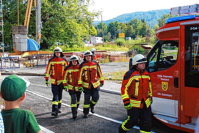 Bild 4: Jahreshauptübung der Feuerwehrabteilungen Wahlwies und Espasingen