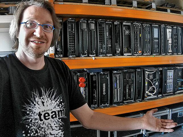 Uwe Smidt, Meister der Veranstaltungstechnik aus Villingen.