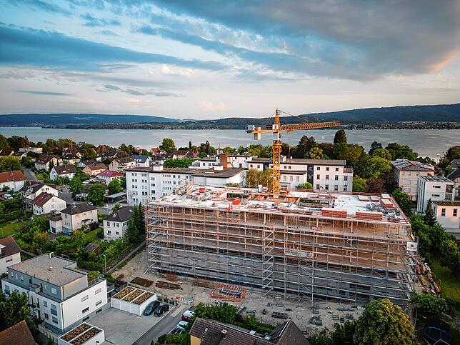 Richtfest beim Pflegeheim auf der Mettnau.