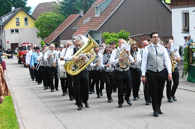 Bild 33: Bilder vom Bezirksmusikfest mit Umzug in Lausheim