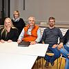 Der Vorstand von Blumberg Vereint trifft sich zu einer letzten Sitzung: Ute Glander (von links), Tanja Kaiser, Alexandra Bouillon, Bodo ...