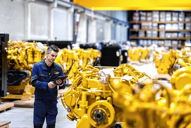 Caterpillar-Motoren in Friedrichshafen: Zeppelin vertreibt die Aggregate in großen Teilen Europas.