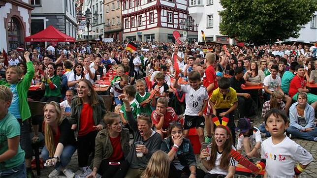 Bei der WM vor zwei Jahren beim Public Viewing in Pfullendorf.