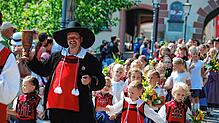 Diesen Sommer wird es keinen Chilbiumzug, angeführt vom Waldshuter Männle wie auf diesem Archivfoto, geben.