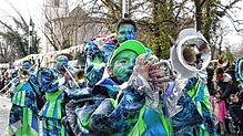 Bild : Bilder vom Narrenbaum-Umzug in Singen