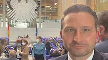 Dieses Bild entstand bei der konstituierenden Sitzung des neuen Bundestags, das Volker Mayer-Lay von sich selbst am 26. Oktober ...