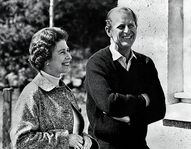 Ein Bild aus dem Jahr 1972: Philip und die Queen.