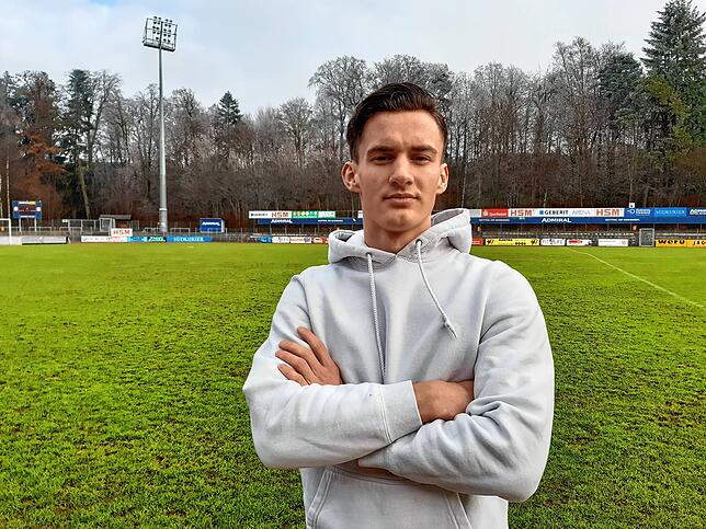 Omar Sijaric beim SÜDKURIER-Gespräch im Dezember 2021 in seiner Heimat Pfullendorf. Wenige Tage später bekam er die Diagnose.