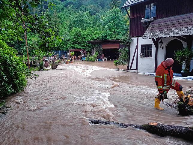 Beim ehemaligen Sägewerk in Talmühle führte der Talbach irgendwann direkt durch den Hof.