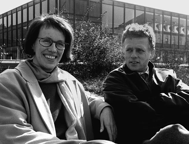 Grüne Weggefährten: Birgit Bender, die lange Spitzenämter in Land und Bund bei den Grünen innehatte und heute als Beraterin in Stuttgart ...