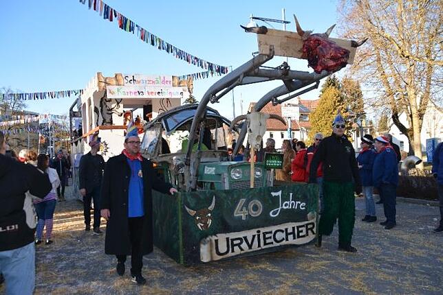 Bild 3: Bilder vom Narrentreffen der Urviecher-Zunft Bad Dürrheim: Großer Festumzug (5)