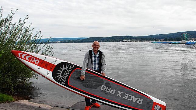 Christoph Straub ist beim Kanu-Verband Baden-Württemberg für den SUP-Breitensport zuständig. Für den Kanu-Club Radolfzell organisiert er ...