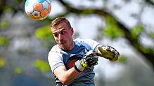 Gefordert: Jan Wiedmann hütet am Samstag das Tor des FC Erzingen in der Partie beim SV RW Ballrechten-Dottingen.