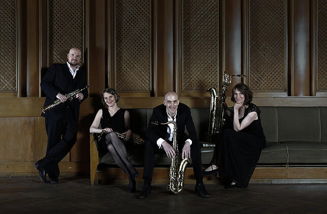 Konzert: „Eine Nacht in Berlin“: Saxophon-Quartett Clair obscur (Samstag, 1. Juni, 19.30 Uhr).