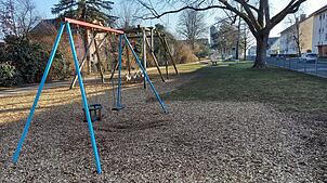 Der Spielplatz an der Albrecht-Dürer-Straße in Rielasingen. Hier ist ein Achtjähriger von mehreren Kindern und Jugendlichen brutal ...