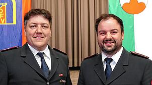 Heiko Jäckle (l.) und Simon Restle: In den Händen der stellvertretenden Kommandanten liegen vorübergehend die Geschicke der FFW ...