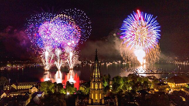 Solche Bilder wird es diesen Sommer nicht geben: Das gemeinsame Feuerwerk-Finale von Konstanz und Kreuzlingen aus dem Jahr 2019, als die ...
