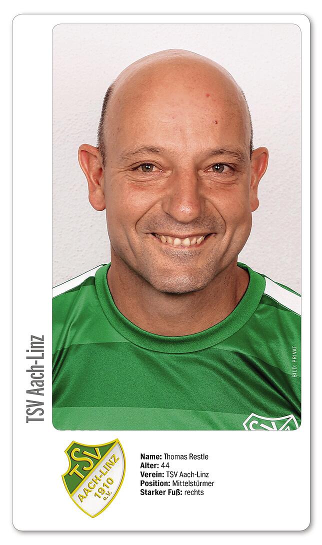 Bild 1: Mit 44 Jahren noch treffsicher in der Bezirksliga: Thomas Restle im Interview der Woche