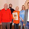 Der Stellvertretende Vorsitzende des SV Frohnstetten Matthias Melcher (von links) mit den Geehrten Markus Martin, Daniel von Allwörden, ...