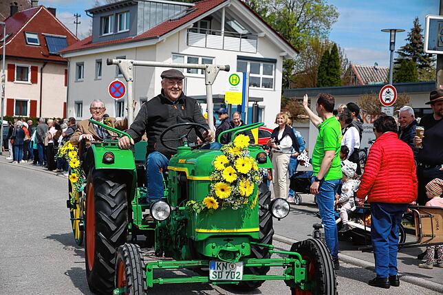 Bild 17: Bilder vom Jubiläumsumzug des Musikvereins Liggersdorf im Rahmen des Bezirksmusikfestes