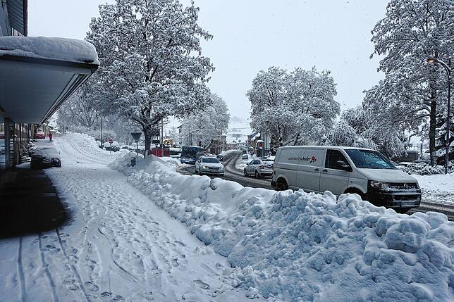 Bild 11: Es schneit und schneit: Schneepflüge und Schneeschieber haben in Bonndorf Hochkonjunktur