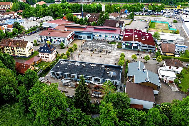 Blick auf das Werkgelände der Firma Hess in der Lantwattenstraße in Villingen. Auch nach der Insolvenz der Hess AG werden hier ...