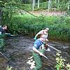Gewässerwart Michael Gut und sein Team untersucht an der Brigach im Groppertal den Fischbestand. Leider waren die Ergebnisse erschreckend.