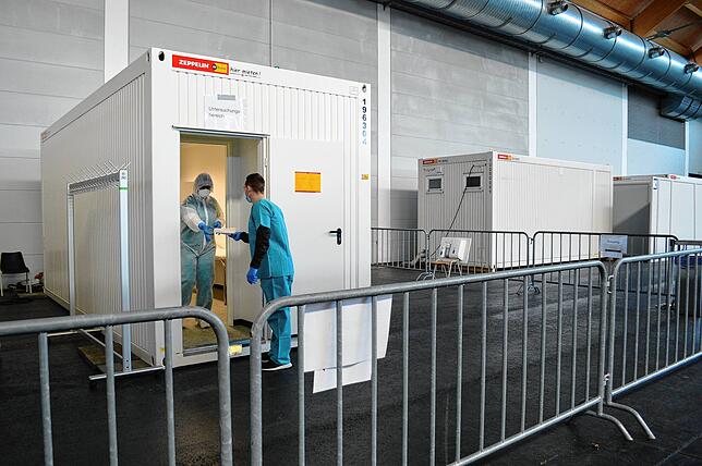 Die Fieberambulanz eröffnet Ende März in der Messe Friedrichshafen ein Testzentrum.