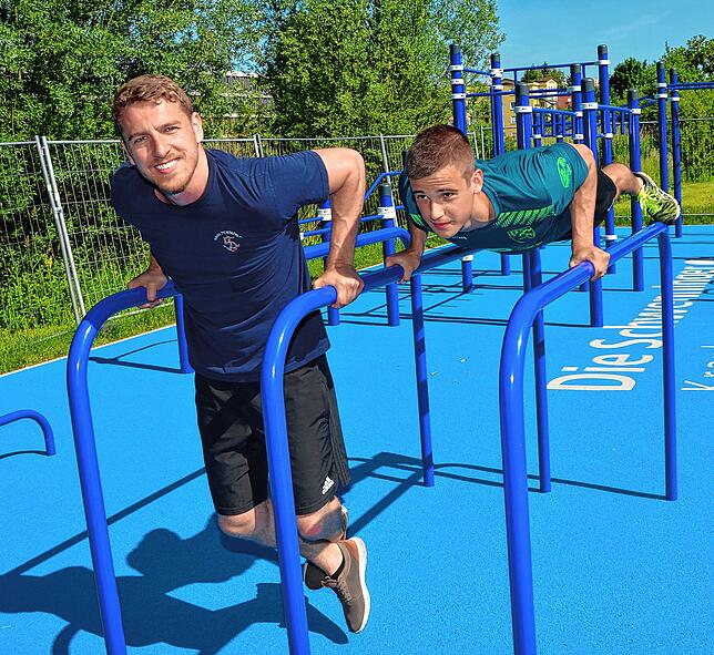 Der Fitness-Parcours am Vorderen See in Schwenningen ist eine Prokids-Initiative. Bedenken vor dem Start haben sich bislang nicht ...