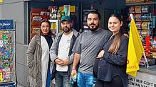 Das sind die neuen Pächter des Kiosks am Bodanplatz (von links): Ayse Skorput, Habib Idikut und Aykan Bozkurt. Seine Frau Andia Bozkurt ...